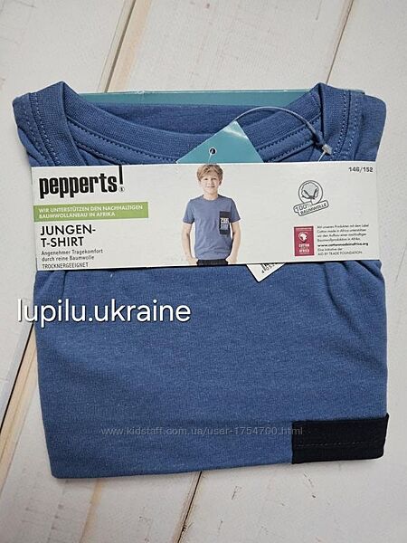 Pepperts футболка 146/152 р на хлопчика мальчика синяя