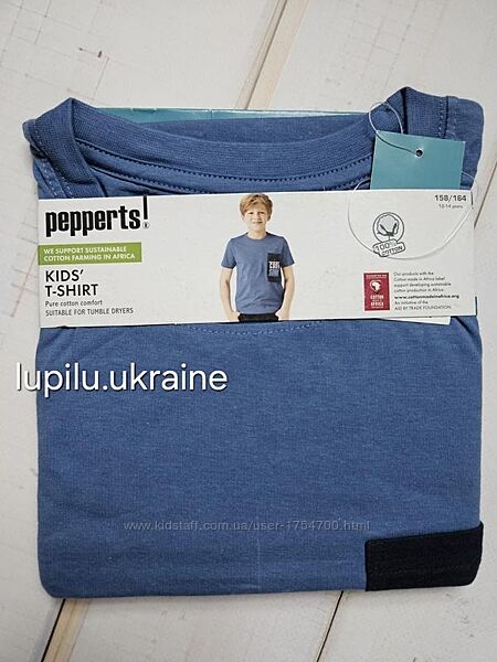 Pepperts футболка 158/164 р на хлопчика мальчика синяя синя