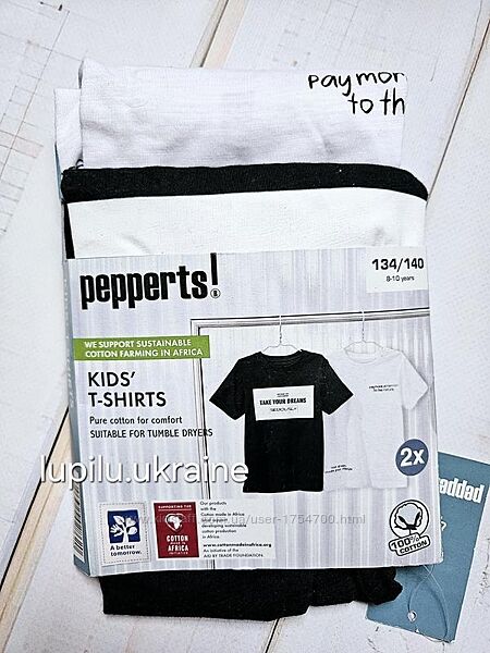 Pepperts набір футболок 134/140 р на хлопчика мальчика футболка набор
