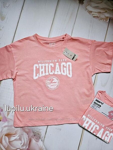 Pepperts футболка 146/152 р на дівчинку девочку розовая летняя