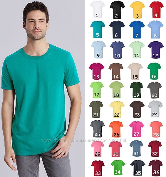 Чоловіча футболка Gildan Суперм&acuteяка 100 бавовна Softstyle базова