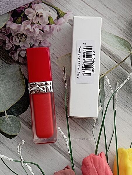 Жидкая помада для губ с цветочным маслом Dior Rouge Dior Ultra Care Liquid