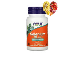 Now Foods, селен, Selenium, 100 мкг, 100 таблеток