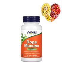 Now Foods, Dopa Mucuna, 90 капсул. Поддержка работы мозга