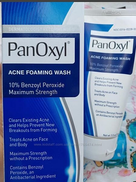 Panoxyl foaming acne wash пінка для вмивання проблемної шкіри