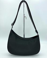 Жіноча сумка чорна сумка асиметрична сумка чорний клатч сумка на плече 