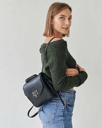 Жіночий рюкзак міні рюкзак трансформер сумка рюкзак чорний рюкзак клатч