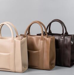 Жіноча сумка коричнева сумка тоут сумка класична сумка базова сумка мокко