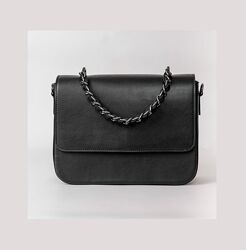 Жіноча сумка чорна сумка через плече чорний клатч через плече кросбоді