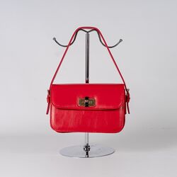 Жіноча сумка червона сумка з ручкою червоний клатч кросбоді через плече