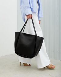 Жіноча сумка тоут чорна сумка чорний шопер чорний шоппер містка сумка хобо