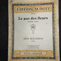 Ноты. Leo Delibes Le pas des fleurs.