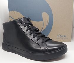Кожаные утепленные ботинки кеды хайтопы Clarks оригинал
