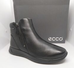 Кожаные теплые ботинки Ecco мембране Gore Tex оригинал