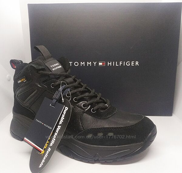 стильные кожаные ботинки хайтопы кроссовки Tommy Hilfiger оригинал