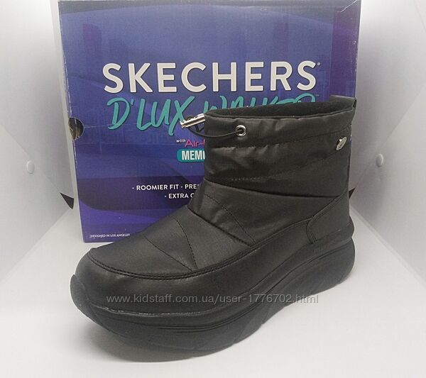 теплые ботинки дутики Skechers D&acuteLUX WALKER  WINTER оригинал 