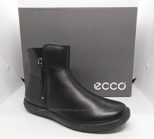 Кожаные теплые демисезонные ботинки Ecco оригинал
