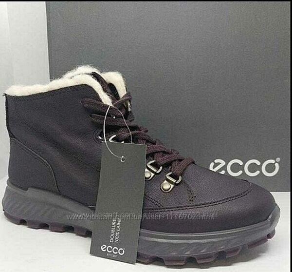 Кожаные зимние ботинки Ecco Exostrike оригинал