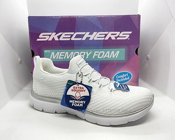 Стильные кроссовки слипоны Skechers Memory Foam оригинал