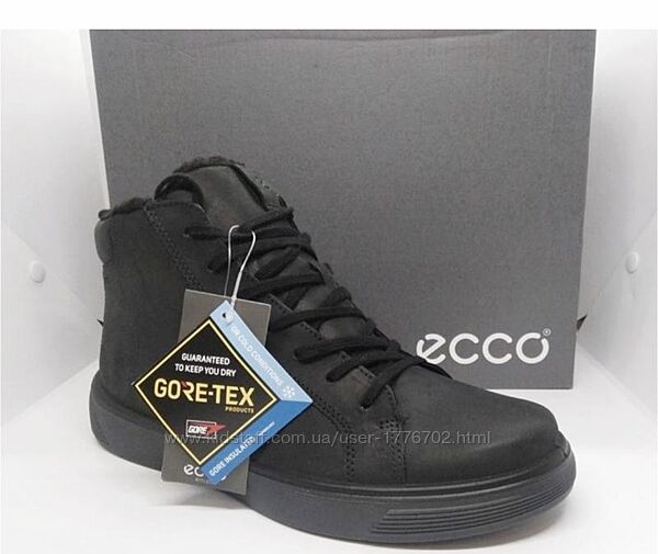 кожаные зимние ботинки Ecco Gore Tex оригинал 