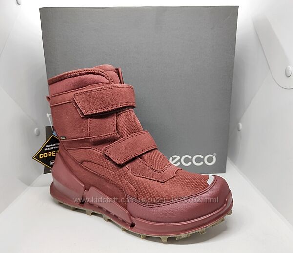 кожаные зимние ботинки Ecco Biom мембрана Gore Tex оригинал 