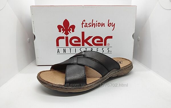 Кожаные шлепанцы Rieker оригинал
