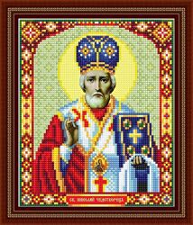 Алмазная вышивка  Икона Святой Николай Чудотворец  религия бог полная выкладка мозаика 5d наборы 23x30 см