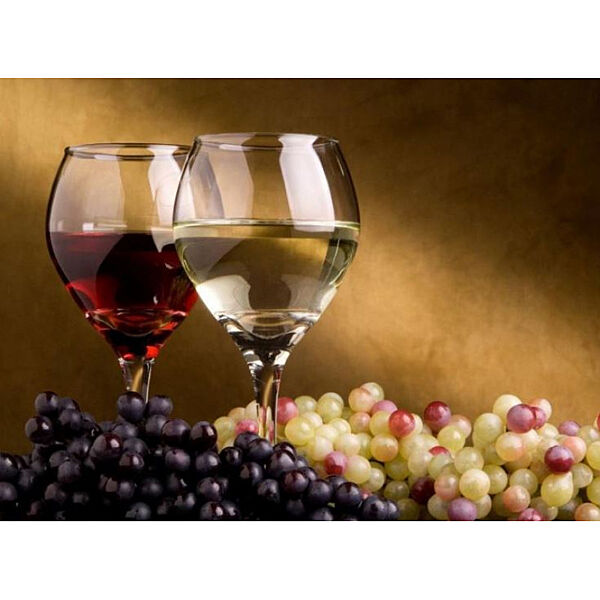Набор алмазной вышивки Натюрморт с бокалом красного вина на подрамнике полная выкладка мозаика 5d 30х40 см