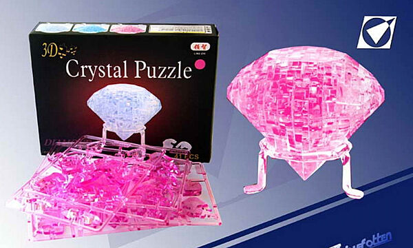 Пазлы 3D пластиковые кристаллические Бриллиант развивает мелкую моторику Пазлы 41 шт