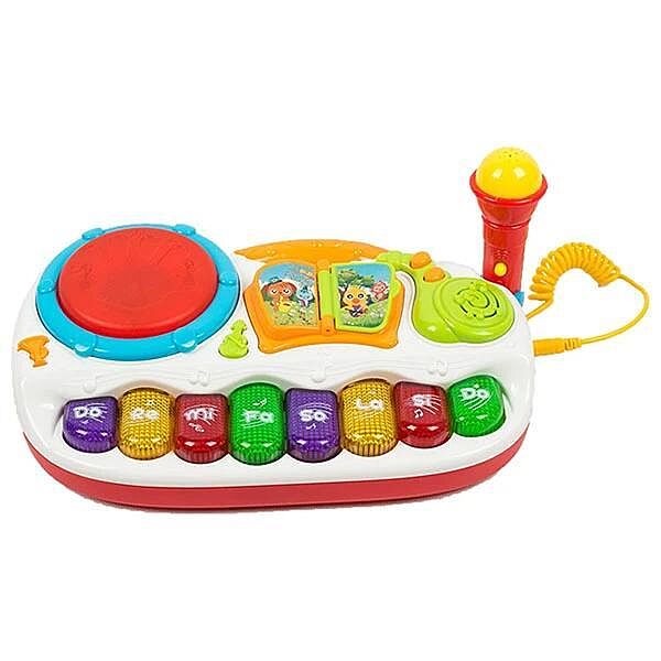 Детские Интерактивные музыкальные игрушки Пианино Fivestar Toys Play с микрофоном и барабаном
