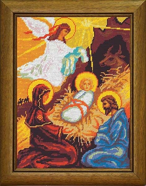 Набор для вышивки крестиком  Рождество Христово Вифлеемская звезда Иисус Zweigart Madeira мулине 30х40 см