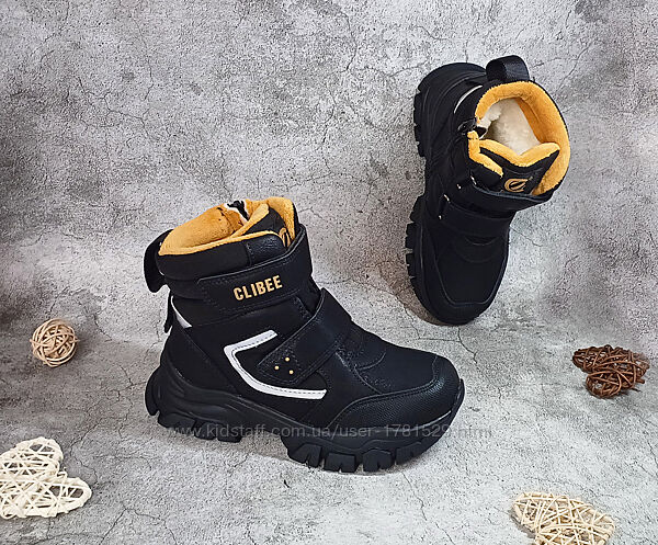 Дитячі зимові черевики чоботи для хлопчка Clibee 32 37