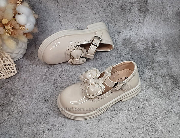 Дитячі святкові туфлі для дівчинки 26 27