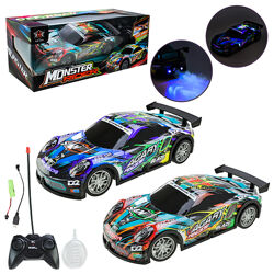 Машина на радіокеруванні р/к світло звук дим