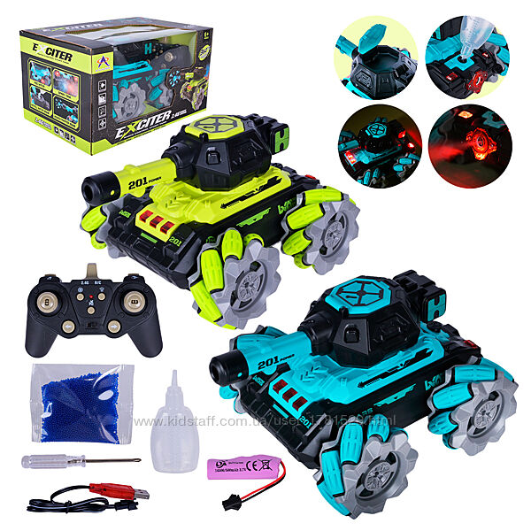 Танк на радіокеруванні р/к машина стріляє гелієм звук