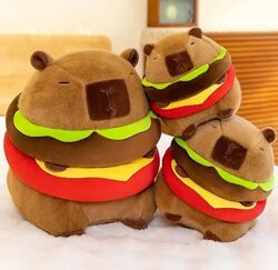 М´яка іграшка Капібара Бургер 25 і 35 см