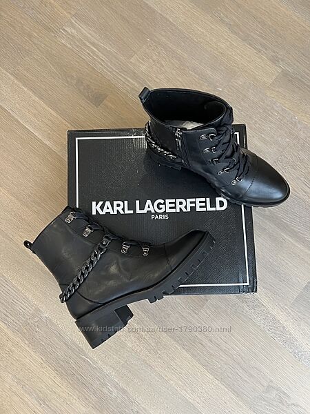 Karl Lagerfeld ботинки сапоги на каблуке 8,9 полуботинки карл лагерфельд 