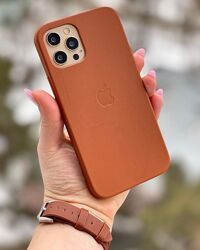 Чохол шкіряний Leather Case MagSafe Animation for iPhone