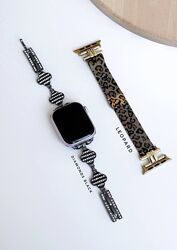 Металічний ремінець з камінцями apple watch 38/40/41mm 42/44/45/49mm