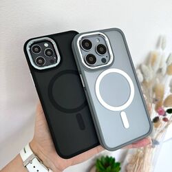 Протиударний матовий бампер чохол з magsafe для iphone
