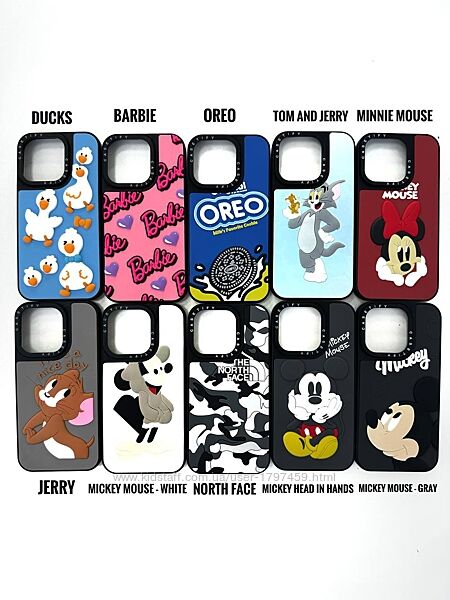 ПРОТИУДАРНІ чохли з принтами популярних брендів у 20 варіантах для iPhone