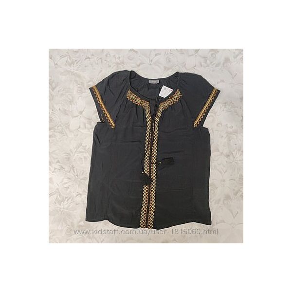 Красивая блузка Yessica с вышивкой 100 вискоза L- XL