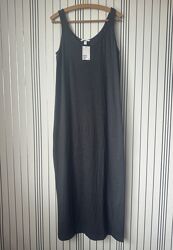  Базовое длинное платье майка H&M