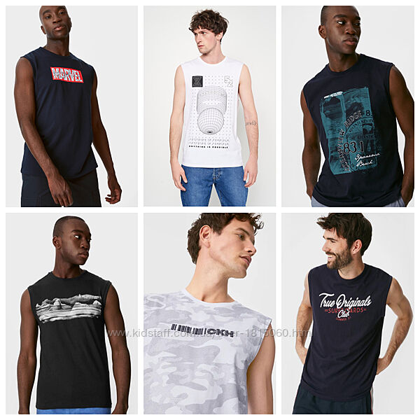 C&A мужская майка, танк - топ