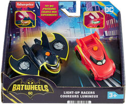 Ігровий набір автомобілів машинки Fisher-Price DC Batwheels зі світлом