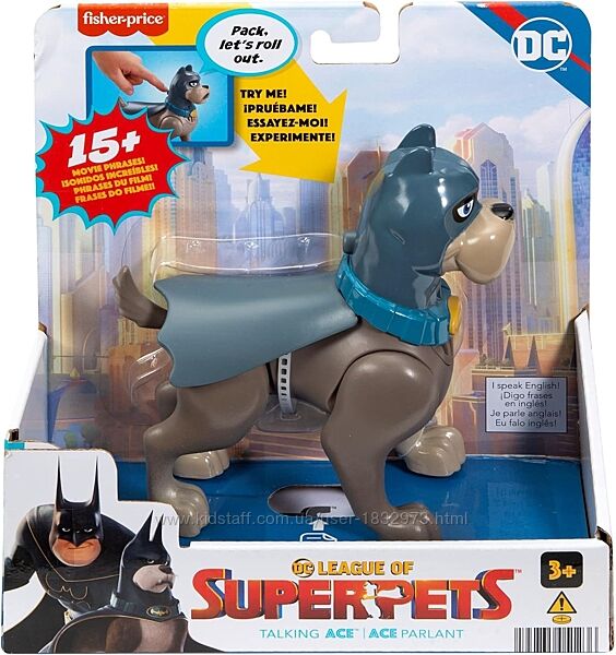 Ліга Супер Вихованці іграшка фігурка пес Ейс DC League of Super-Pets Ace