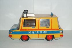 Игрушка винтаж новая машинка гаи милиция жесть ссср 20 х 10.5 см