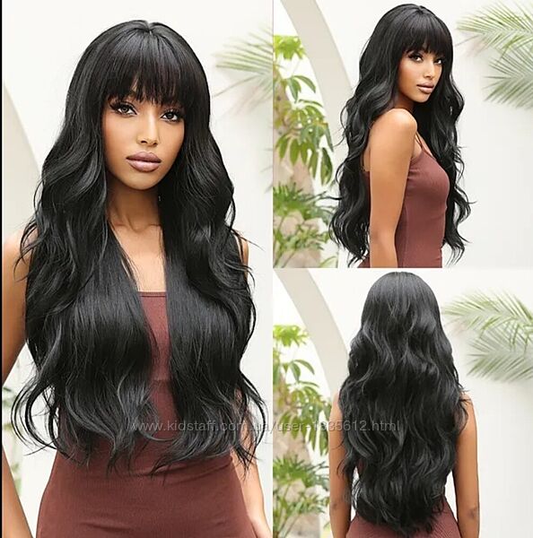 Перука парик чорний