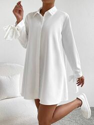 скл.62 м155 жіночна ніжна сукня сорочка-легенький софт-білий, чорний