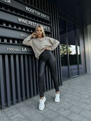 028 розпродаж останнього розміру-стильні шкіряні джинси